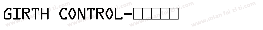 Girth Control字体转换